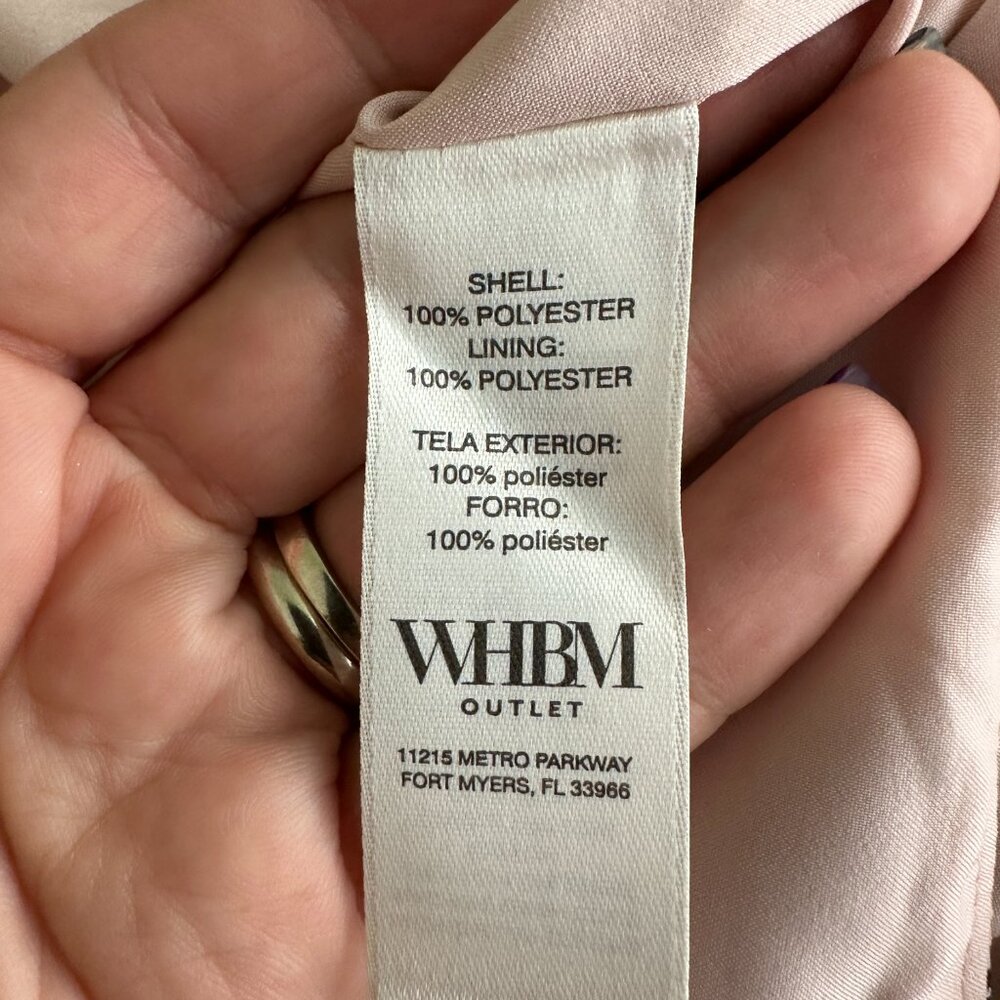 NWT White House Black Market Crepe Midi Wrap Skirt Swirl Sepia Rose #WHBM34 - Picture 4 of 8